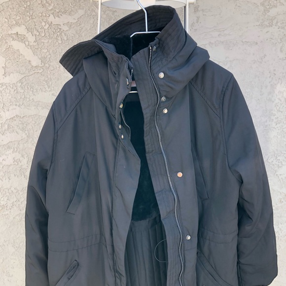 Torrid Asos Curve H&M Plus Size Hooded Black Parka - Picture 9 of 13